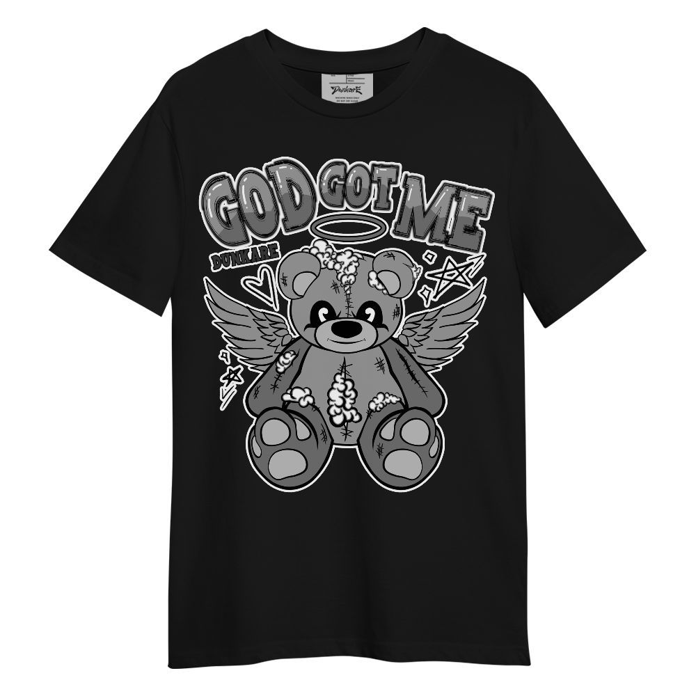 Shirt To Match Black Wolf Grey 12s - Gods Guides Me Bear Unisex Shirt