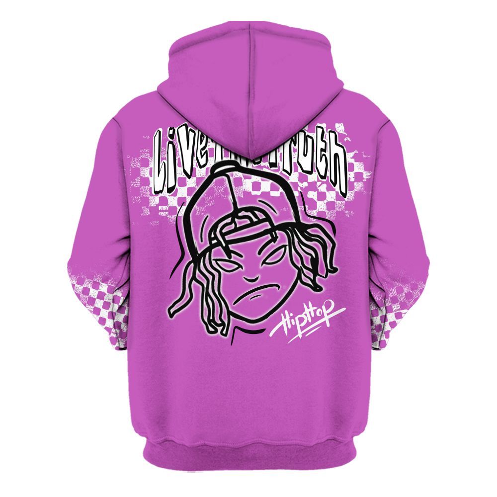 Hoodie To Match Hyper Violet 4s - Feel Life Street Style All Over Print