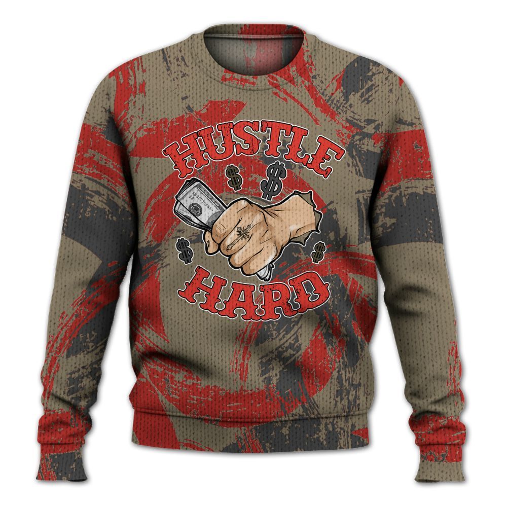 Knitted Sweater To Match Olive 9s - Hustles Hard! Splash