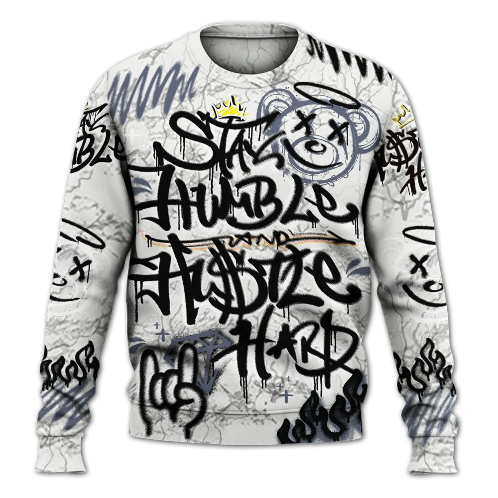 Sweatshirt To Match Air Foamposite Jin Kazama - Humble Drip Streetwear Graffity All Over Print