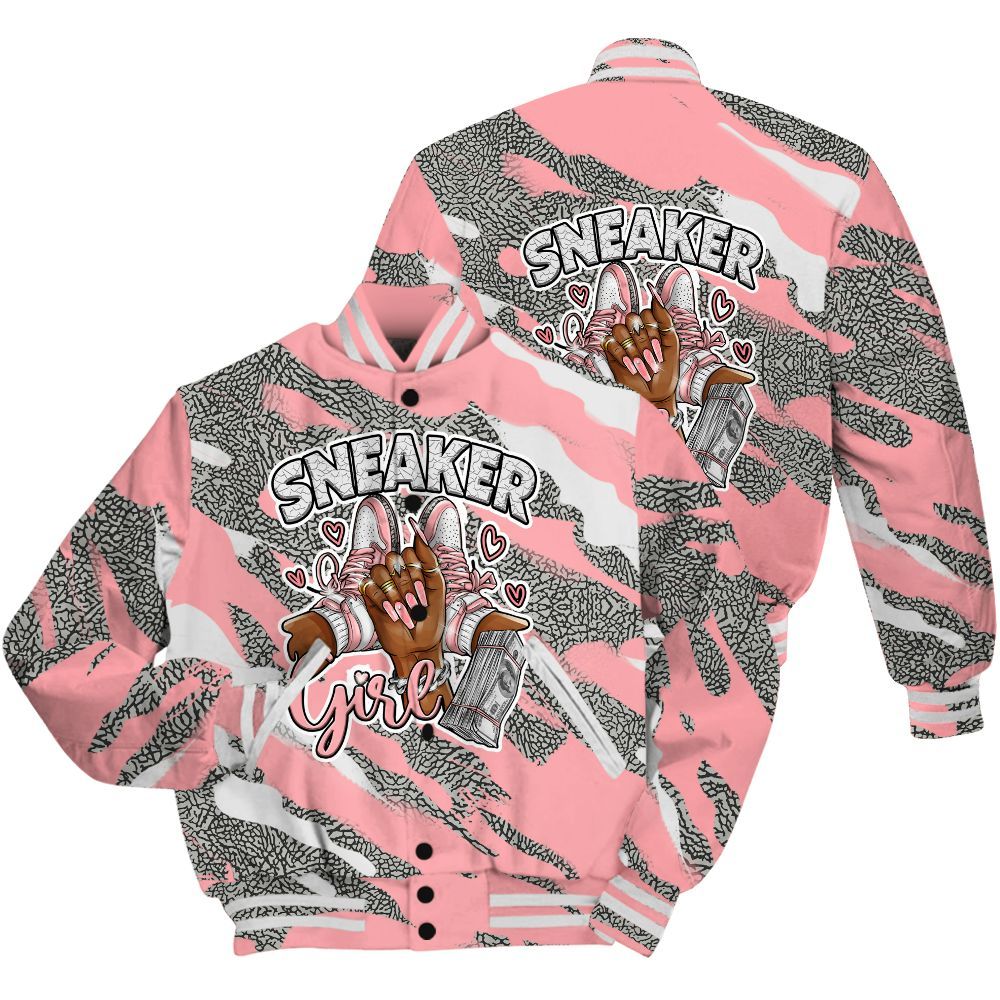 Varsity Jacket To Match Retro Wings 3s Shirt - Sneakerz Girlz Colored All Over Print