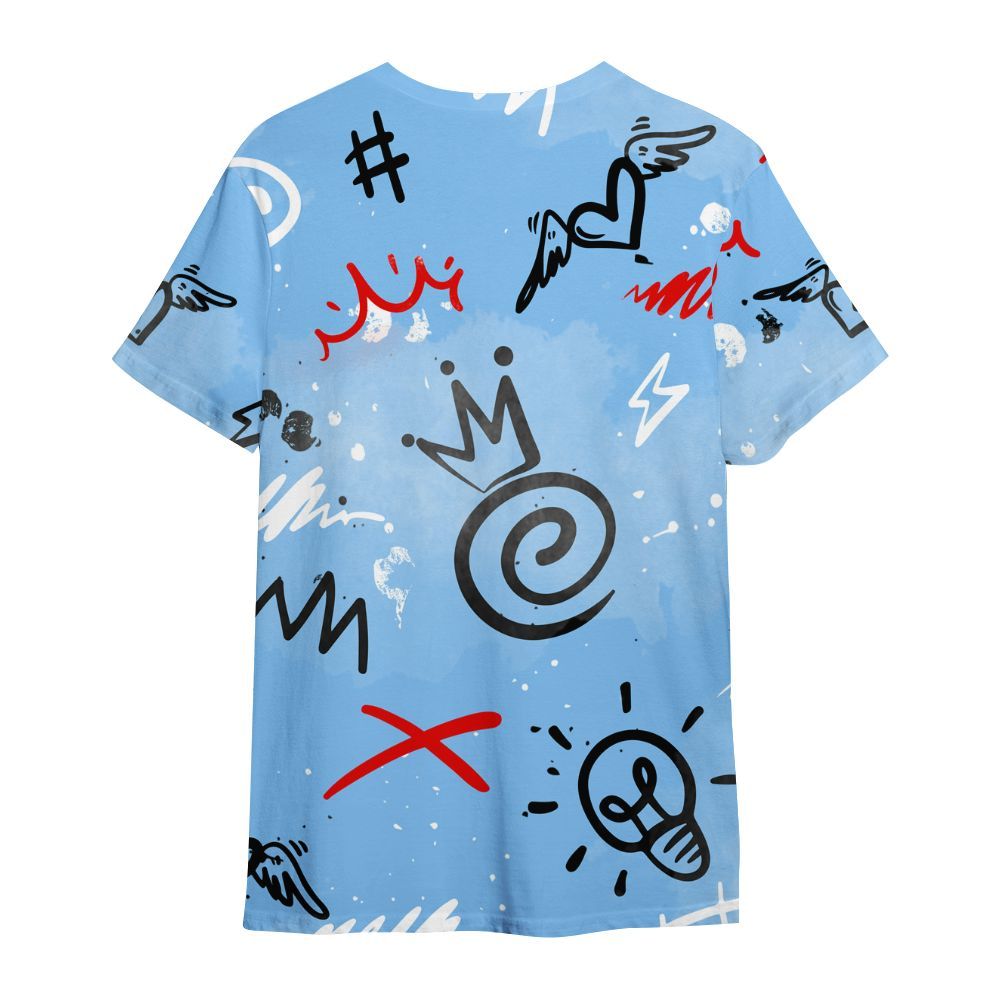 Shirt To Match University Blue 5s - Drip Been Di2ferent All Over Print