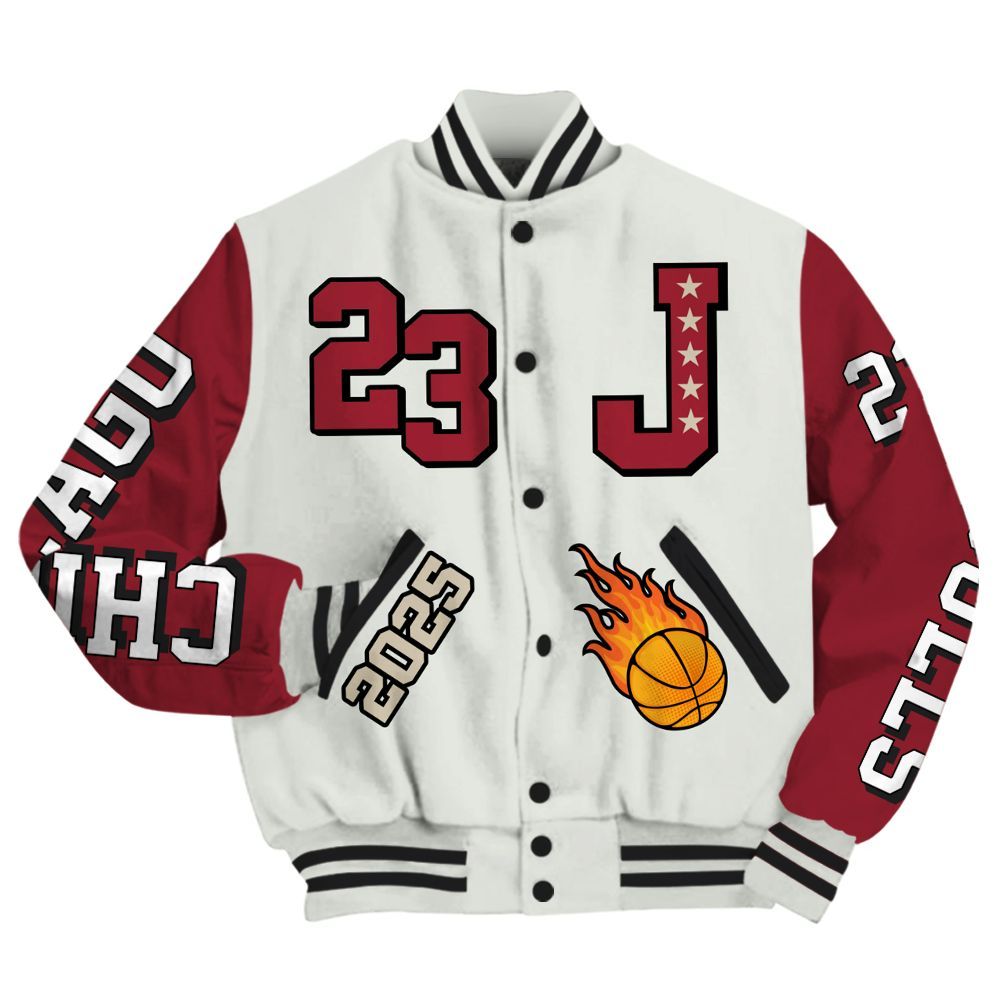 Varsity Jacket To Match Chicago 2025 40s - Chicago 23 Basketball All Over Print