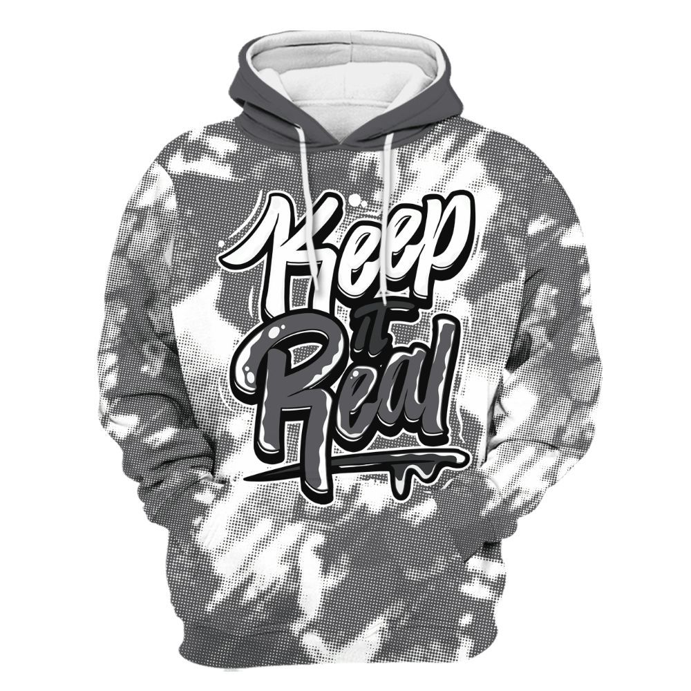 Hoodie To Match White Thunder 4s - Keeping It Reals White All Over Print