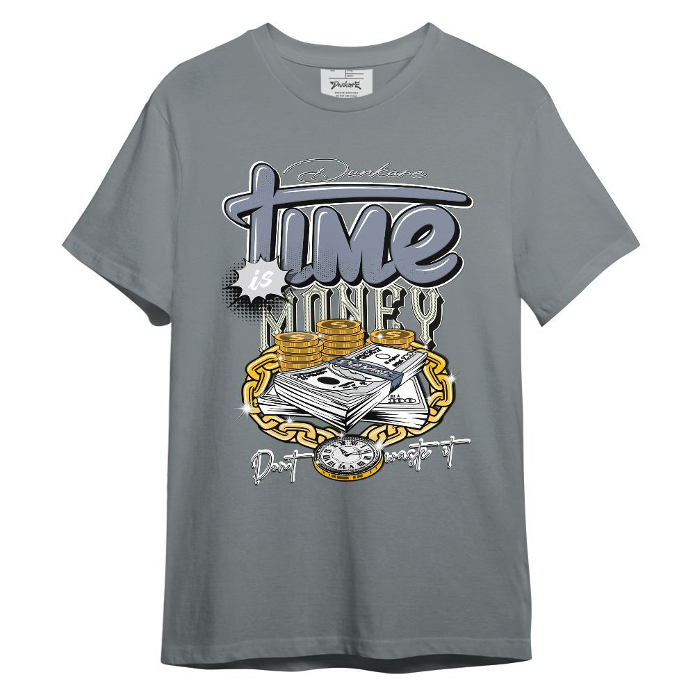 Shirt To Match Retro High OG Cool Grey 1s - Time Is Money Graphic