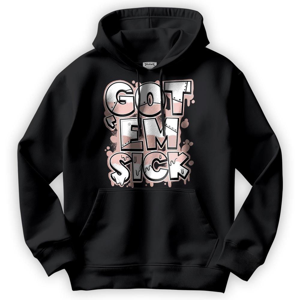 Sweatshirt To Match Low Legend Pink 11s Hoodie - Gotten 'Em Sick Graphic Hoodie Unisex