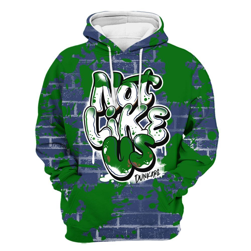 Hoodie To Match Midnight Navy 13s - None Like Us Graphic Brick Art All Over Print