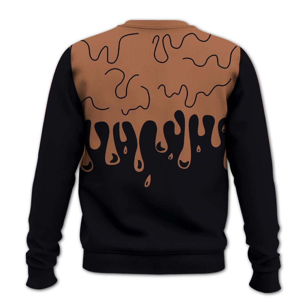 Sweatshirt To Match Air Foamposite Metallic Copper - Snake Trust No One Drip All Over Print