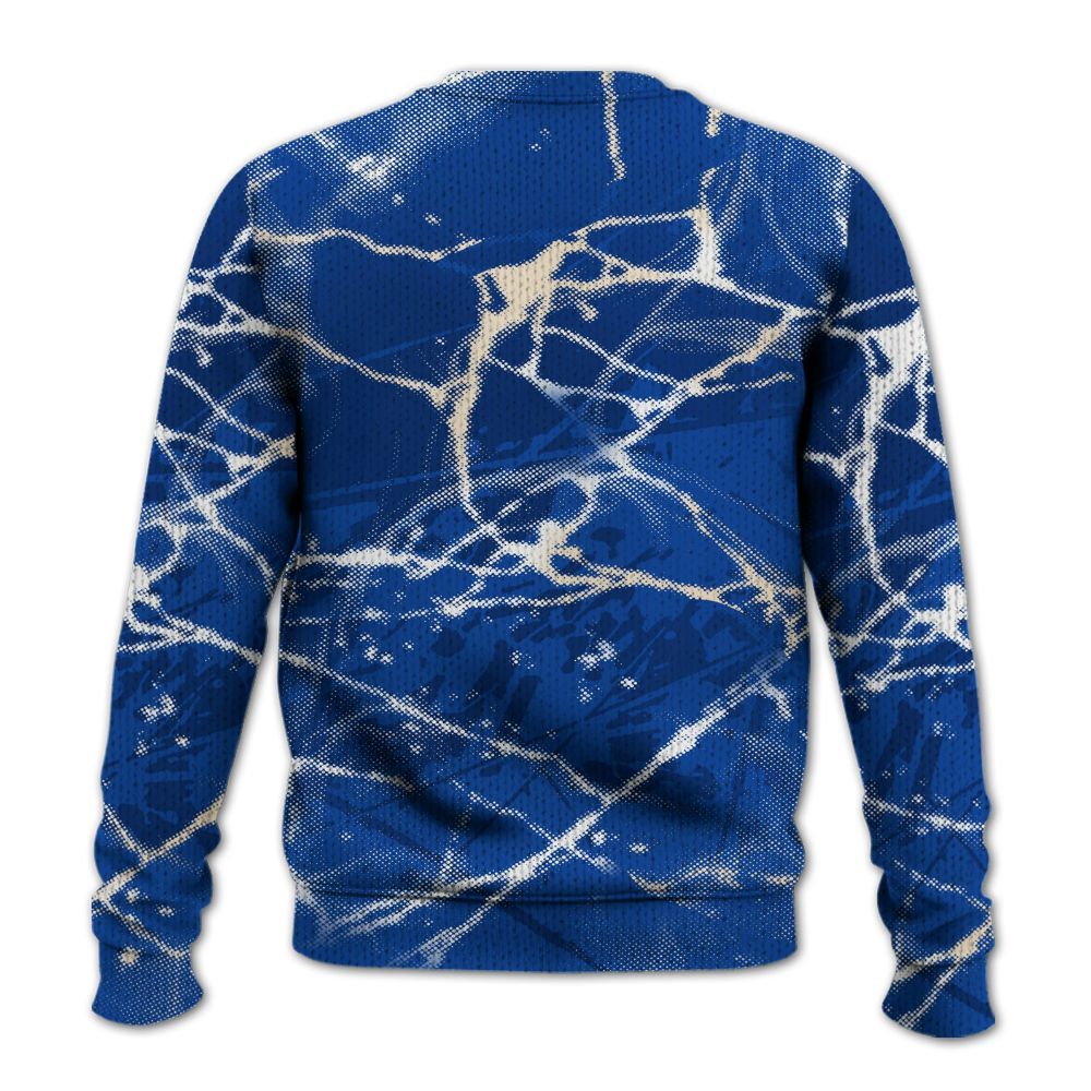Knitted Sweater To Match Low Game Royal 1s - Self Make Skeleton Profound