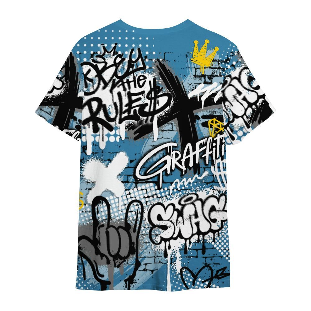 Shirt To Match High OG UNC Reimagined 1s - True It Real Graffiti Streetwear All Over Print