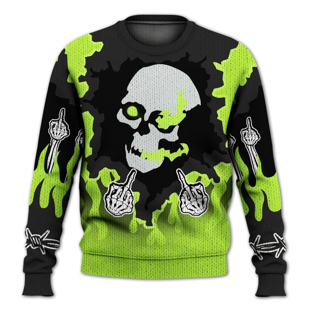 Knitted Sweater To Match Air Force 1 Low Dance Volt - F Around Find Out Graphic Trapped