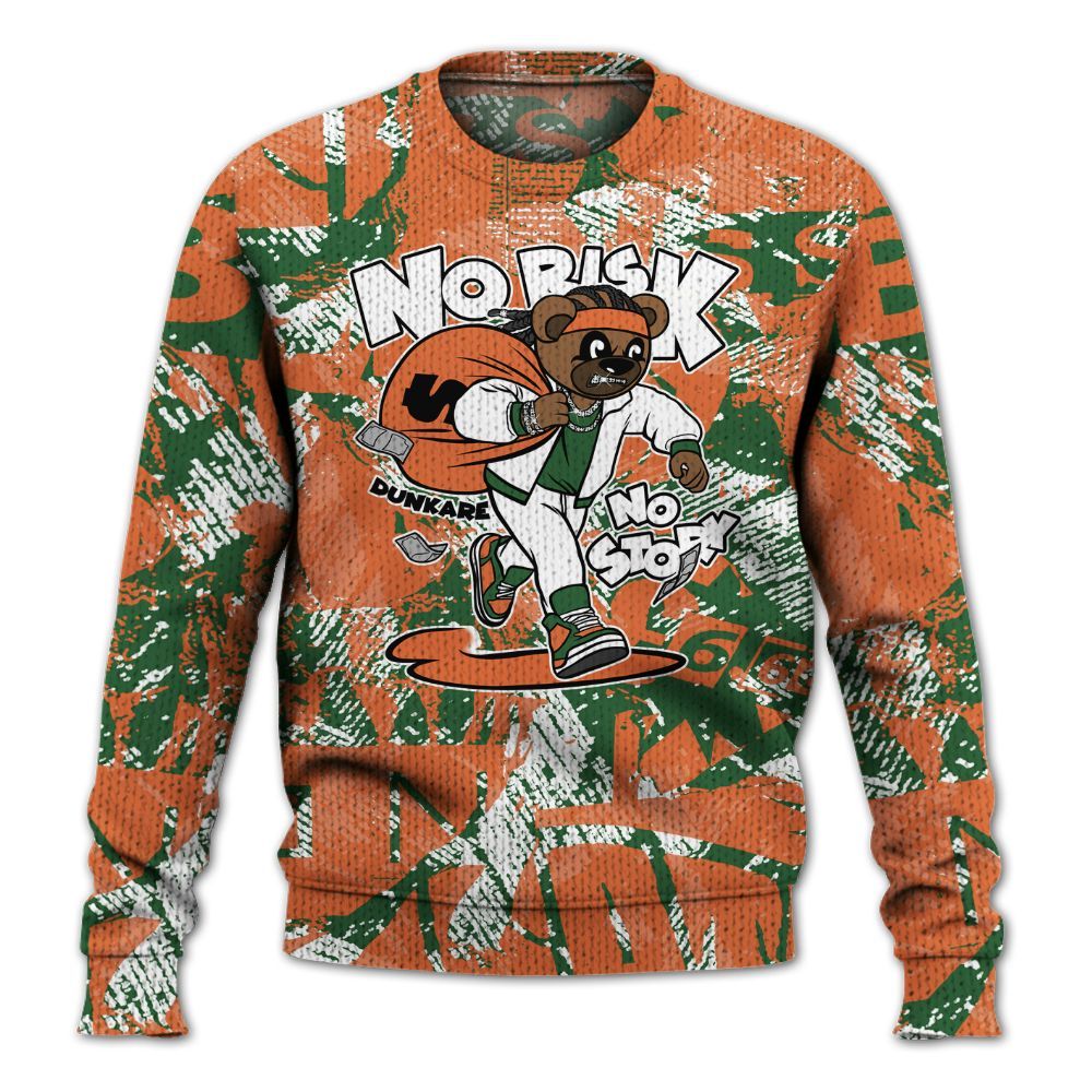 Knitted Sweater To Match Low Miami 5s - Certain Bear Abstract Graffiti