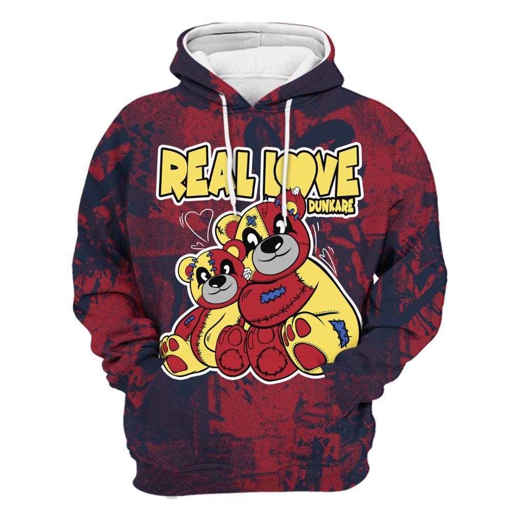 Hoodie To Match Dunk Low COJP What The 2024 - Sincere Fondness Bear All Over Print
