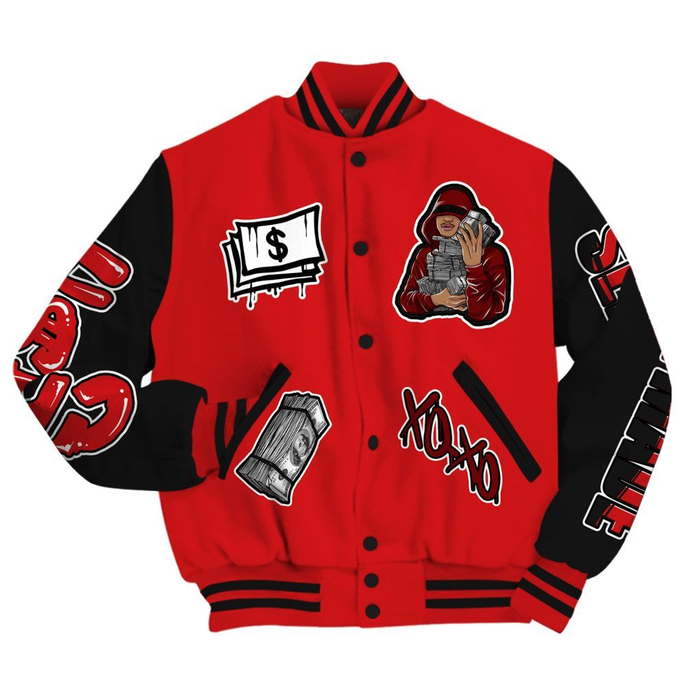 Varsity Jacket To Match Low Bred 11s - Selfmade All Over Print