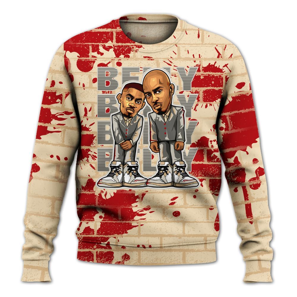 Sweatshirt To Match Dunk Low Strawberry Waffle - Belly Sneakers Graphic Halloween All Over Print