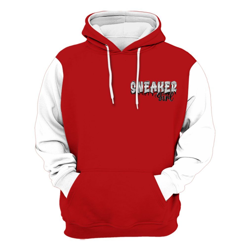 Hoodie To Match Cement Grey 3s Varsity Jacket, Custom Name Sneaker Girl Money All Over Print