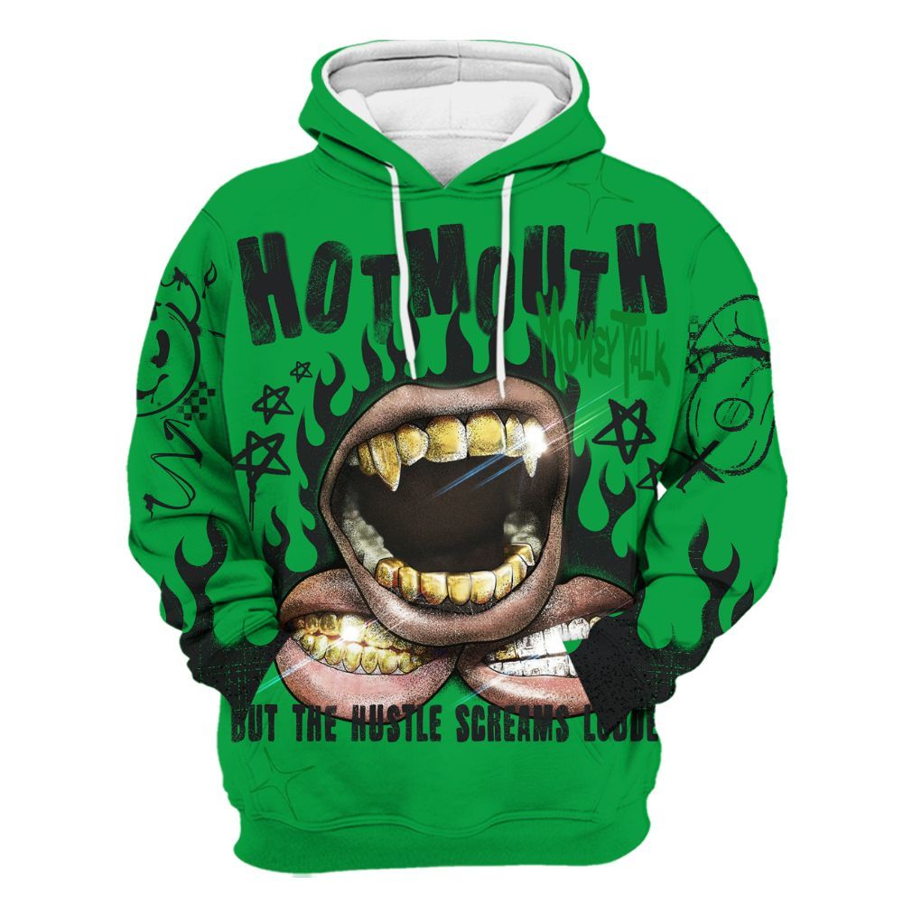 Hoodie To Match Low Lucky Green 1s - Mouth Burning Street Style All Over Print
