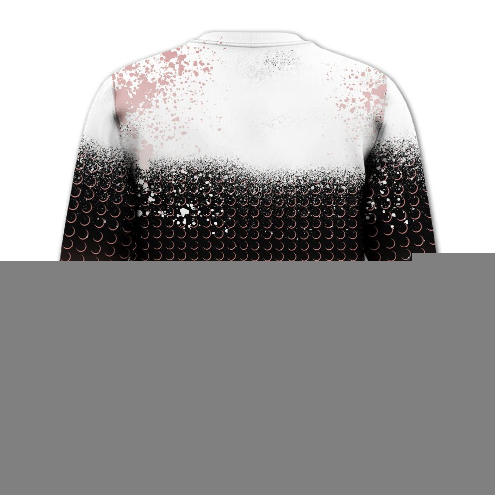 Sweatshirt To Match Low OG Rust Pink 1s - Halftone Time Is Money All Over Print