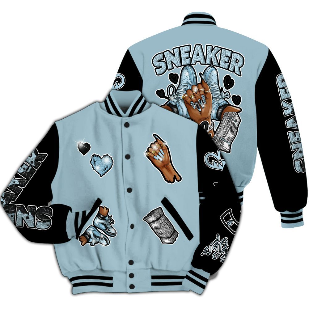 Varsity Jacket To Match Chambray 7s - Sneakerz Girlz All Over Print
