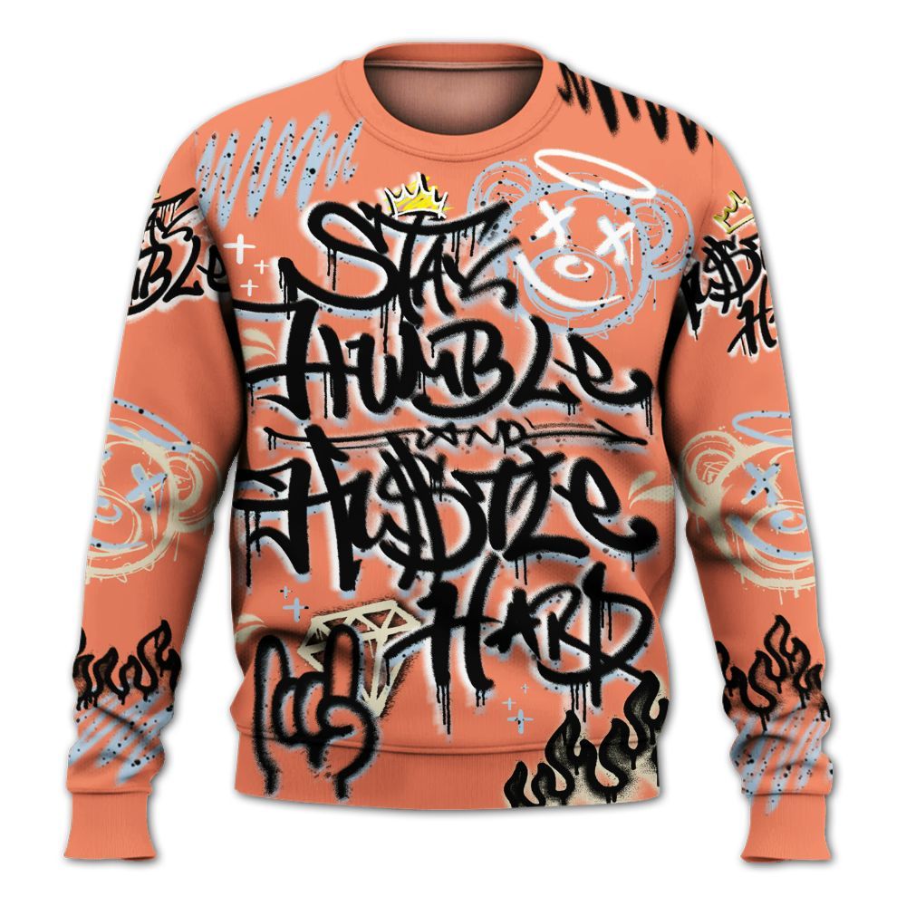 Sweatshirt To Match DJ Khaled Crimson Bliss 5s - Humble Drip Streetwear Graffity All Over Print