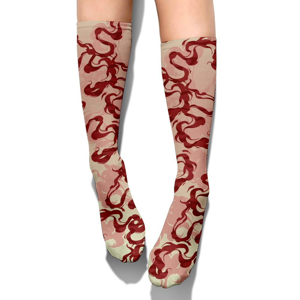 Sock To Match Valentines Day 3s - Color Smoke Graphic