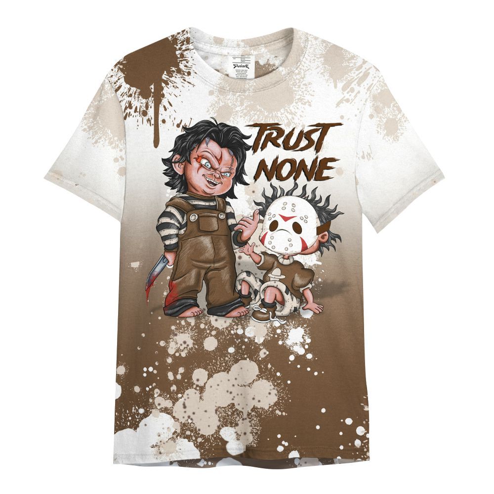 Shirt To Match Eggnog 12s - Trust No One Scary All Over Print