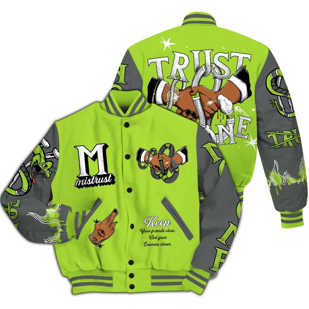 Varsity Jacket To Match Air Max 95 Neon - Trust No One Snake-Bite Street Style All Over Print