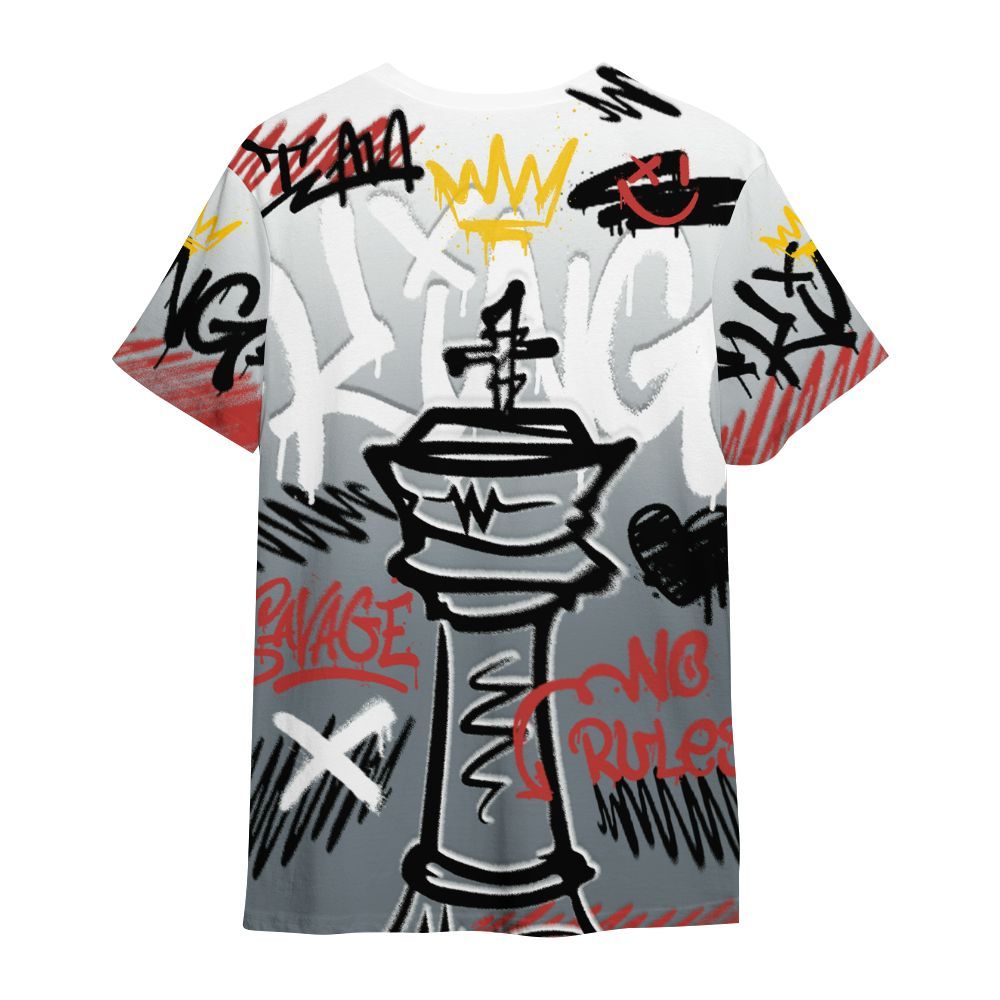 Shirt To Match Wolf Grey 13s - Street King Chess Streetwear All Over Print
