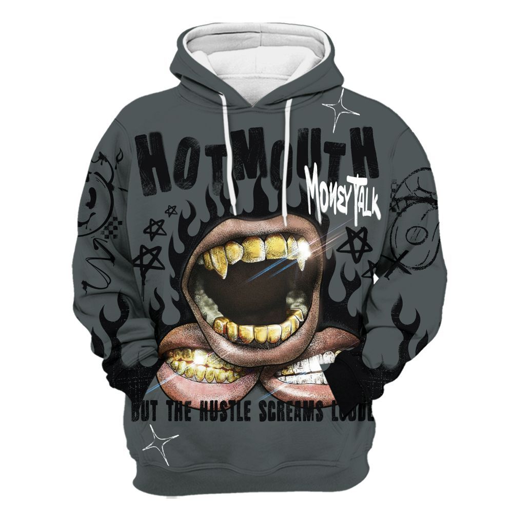 Hoodie To Match Black RM Nigel Sylvester 4s - Mouth Burning Street Style All Over Print