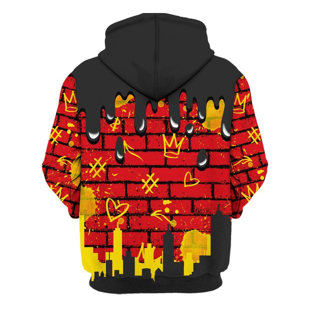 Hoodie To Match Ferrari 14s - Hustles Grind Pray Drip All Over Print