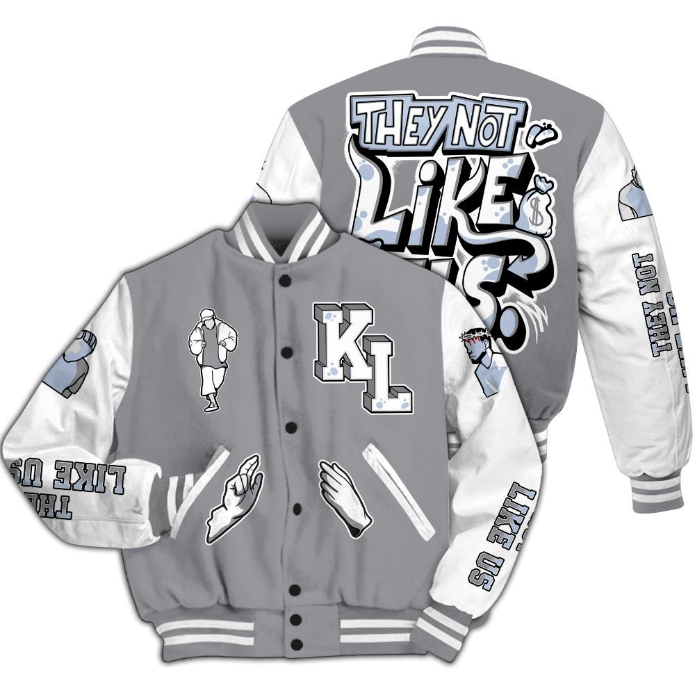 Varsity Jacket To Match Low Cement Grey 11s Varsity Jacket - Dislike Us Graphic All Over Print