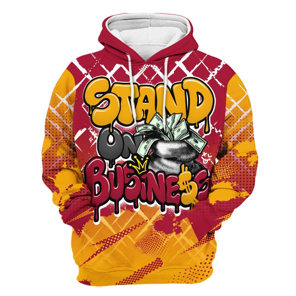 Hoodie To Match Cardinal 7s - Halftone Stand Business Dripping All Over Print