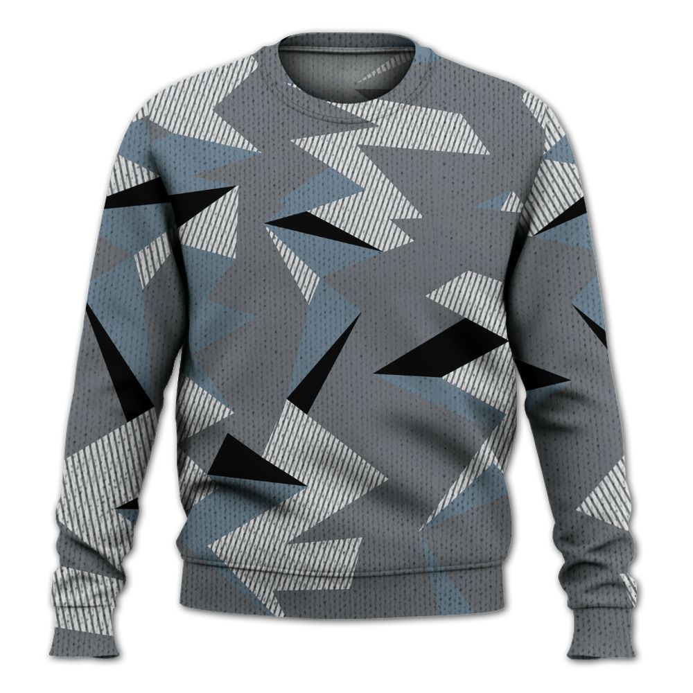 Knitted Sweater To Match Air Max DN Silver Bullet - Geometric Camouflage Pattern