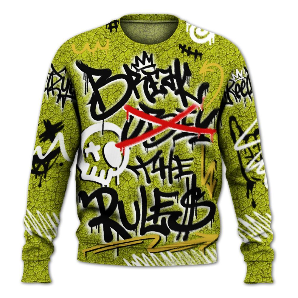 Sweatshirt To Match Dunk Low QS Halloween Skull - Break Rules Streetwear All Over Print