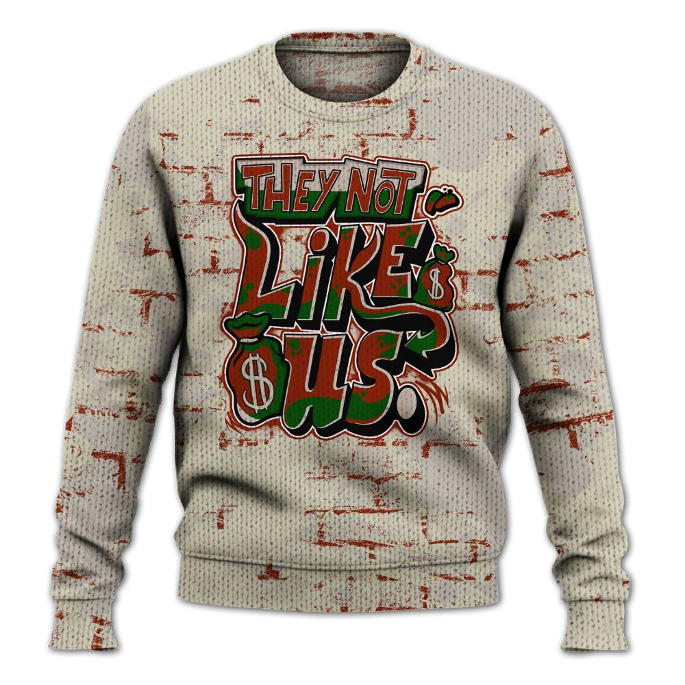 Knitted Sweater To Match El Grito 5s - Dislike Us Graphic Street Art