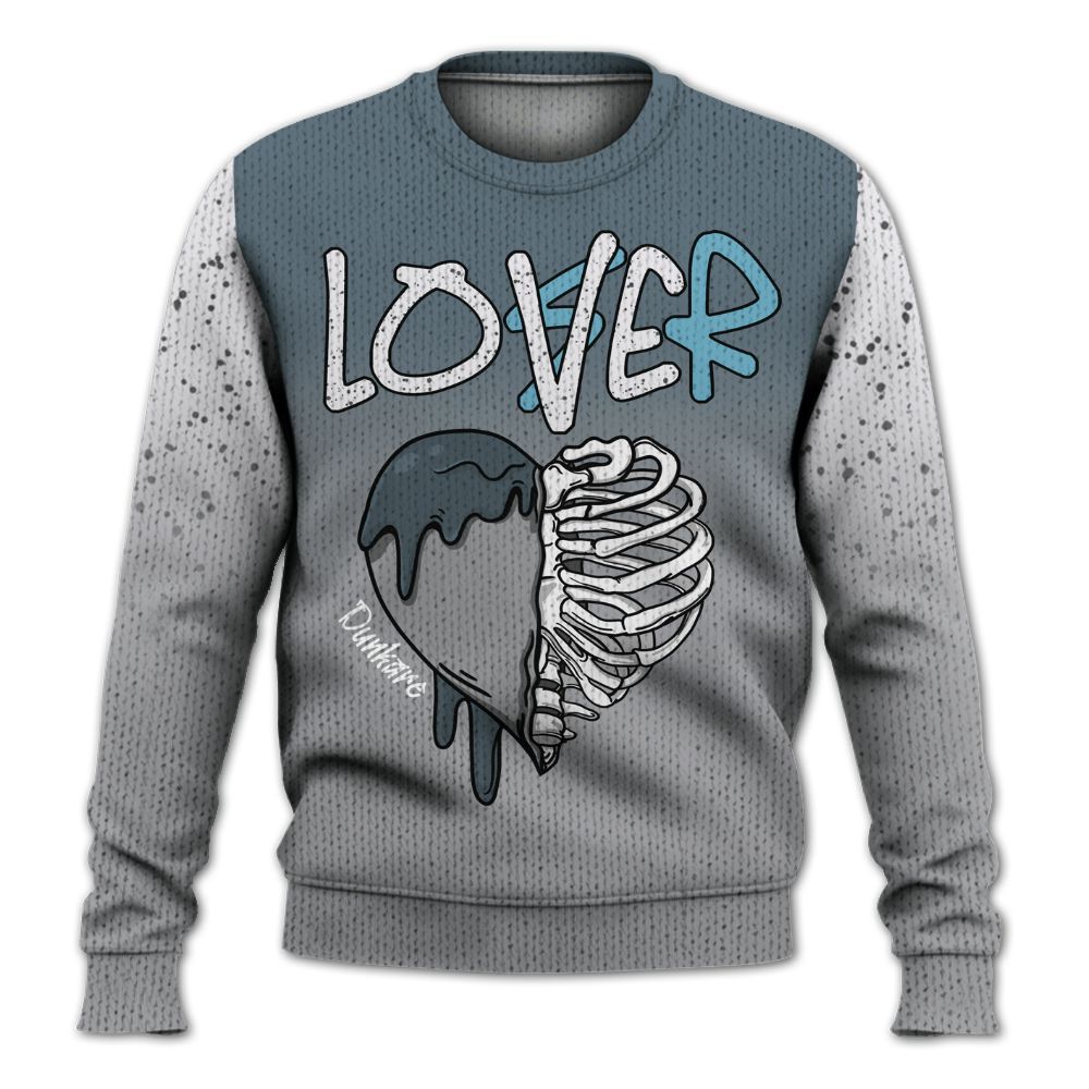 Sweater To Match Retro Light Graphite Wolf Grey 5s - Loser Lover Dripping Graphic