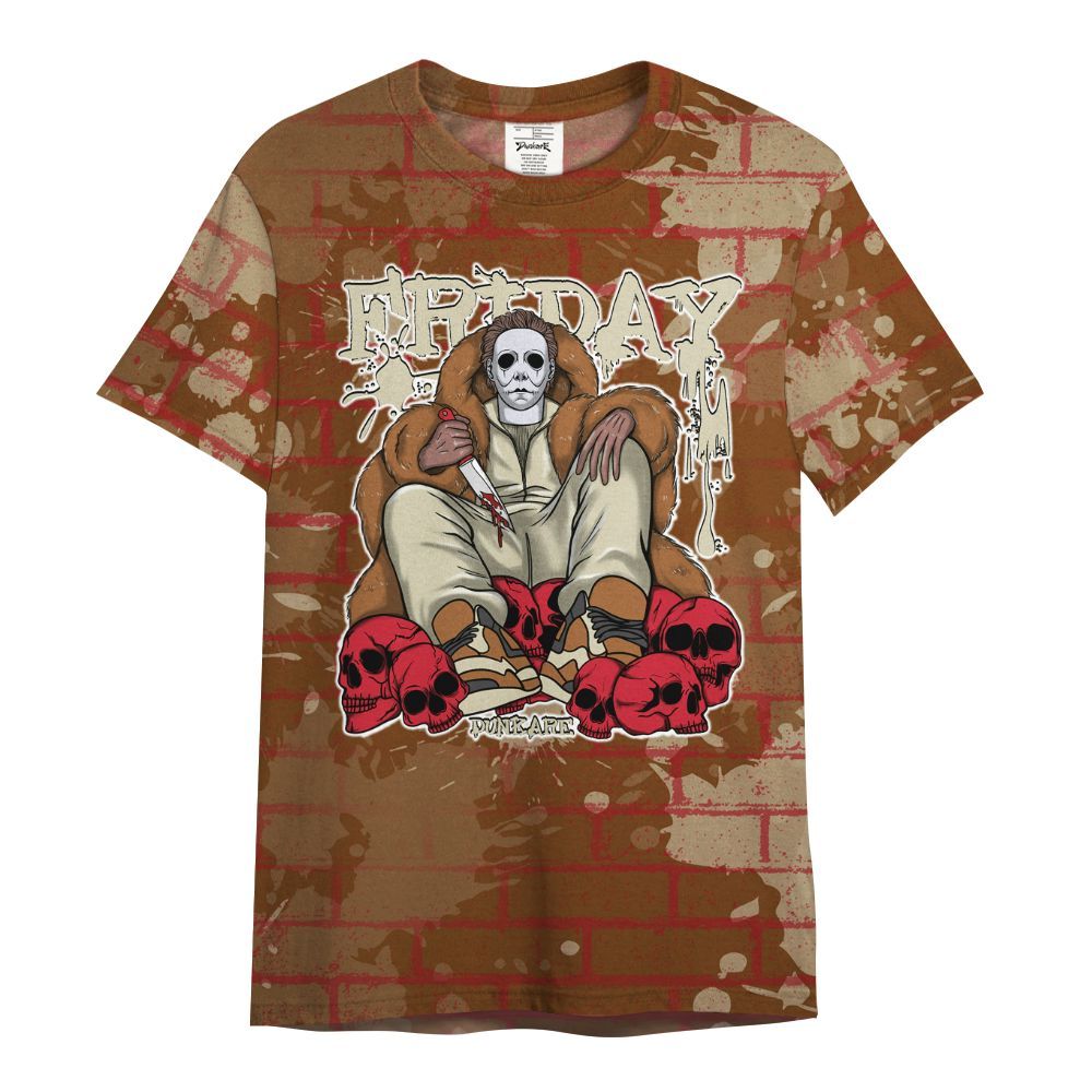 Shirt To Match Archaeo Brown 5s - Friday Brick All Over Print