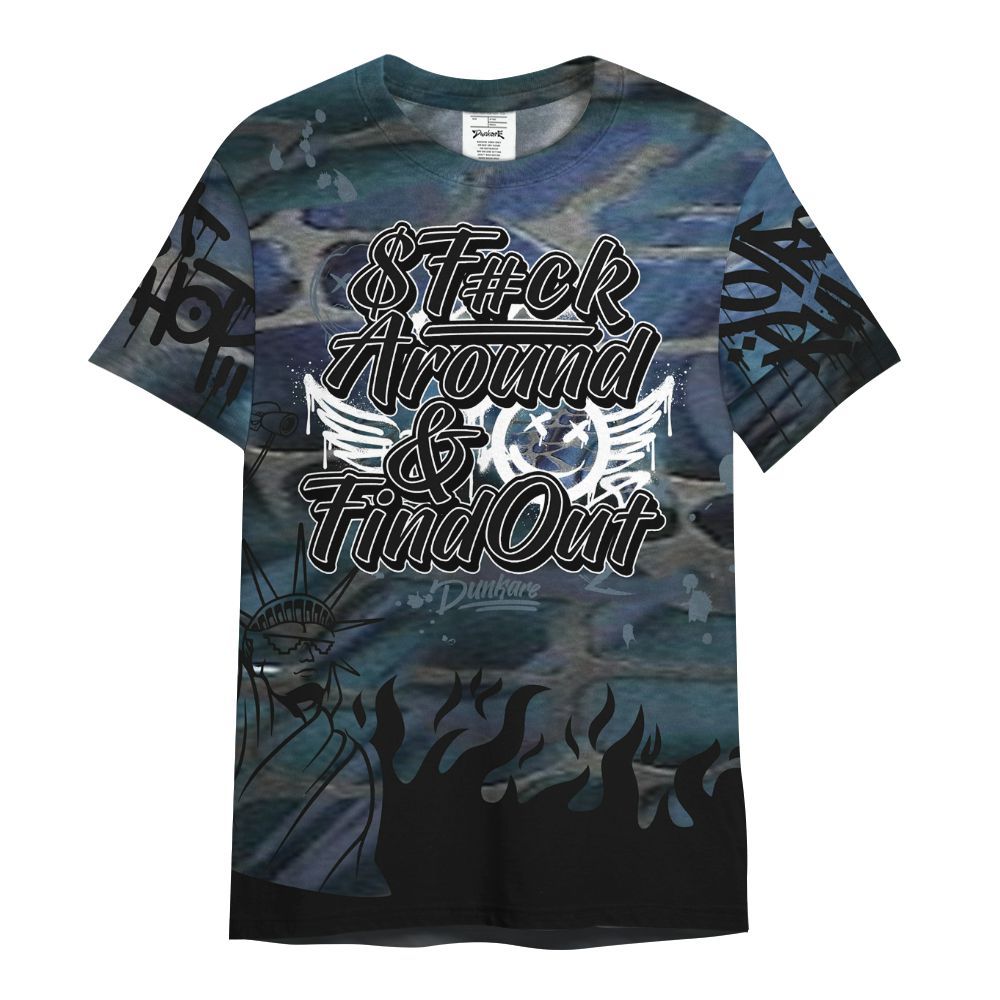 Shirt To Match Air Foamposite Kazuya Mishima - Graphic Fck Around Find Out All Over Print