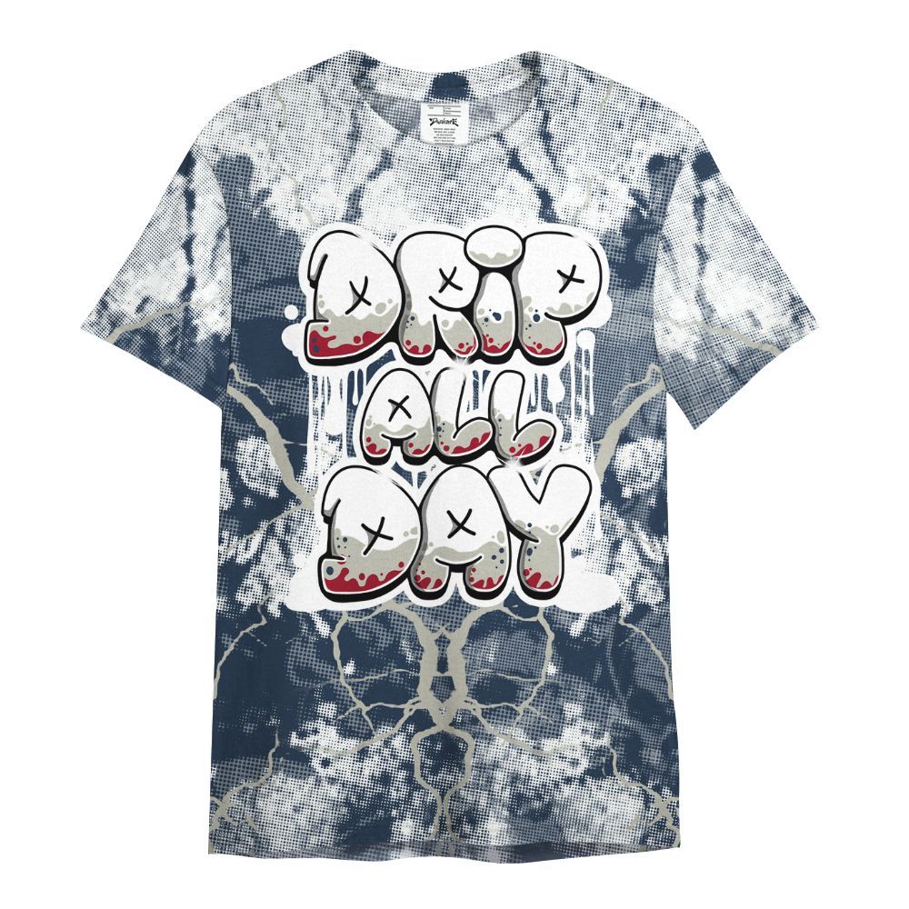 Shirt To Match White Midnight Navy 6s - DRIPPIN Days Graphic Halloween All Over Print
