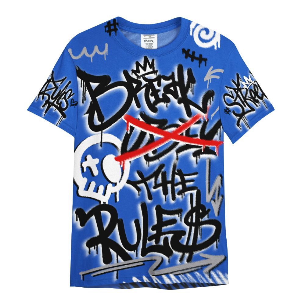 Shirt To Match Retro Stealth 5s - Break Rules Streetwear All Over Print