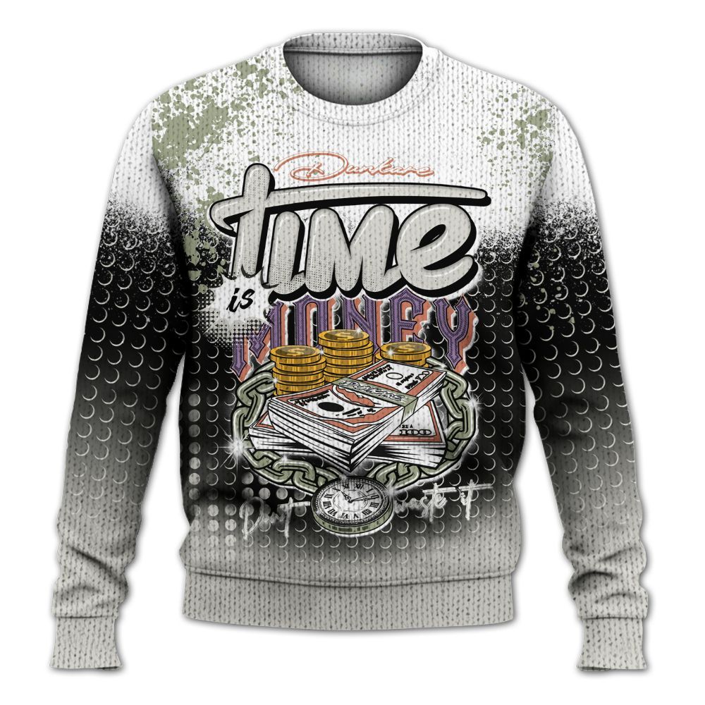 Knitted Sweater To Match Dunk Low Floral Swoosh 2025 - Halftone Time Is Money