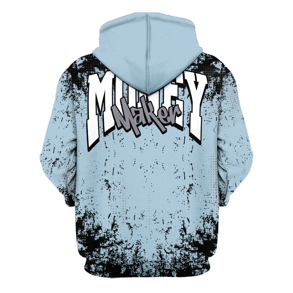 Hoodie To Match Chambray 7s - Move In Silence Money Street Retro All Over Print
