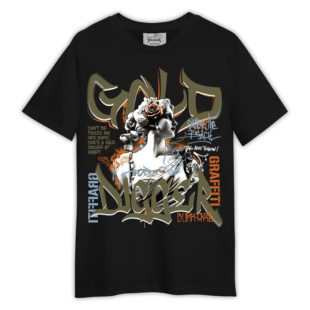 Shirt To Match Olive 5s - Graphic Gold Digger Shirt Outfit