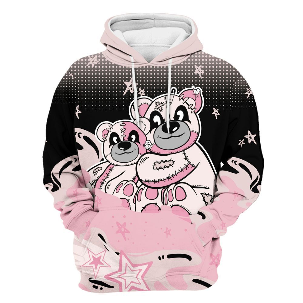 Hoodie To Match Dunk Low KD 17 Aunt Pearl - Sincere Fondness Bear Stars All Over Print