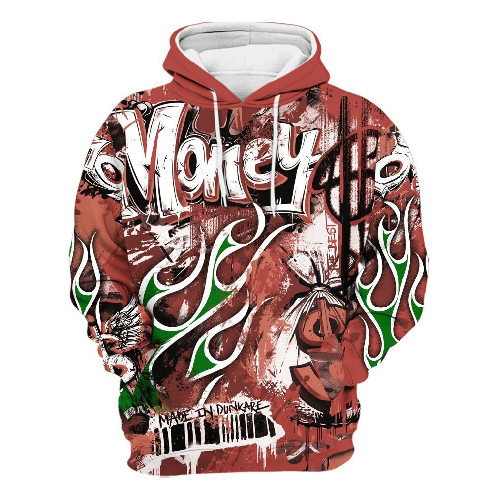 Hoodie To Match Dune Red 13s - The Best Money All Over Print