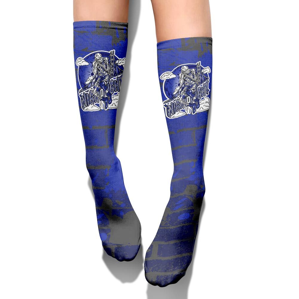 Sock To Match Air Max Plus Black Racer Blue - Seeya Skeleton Brick