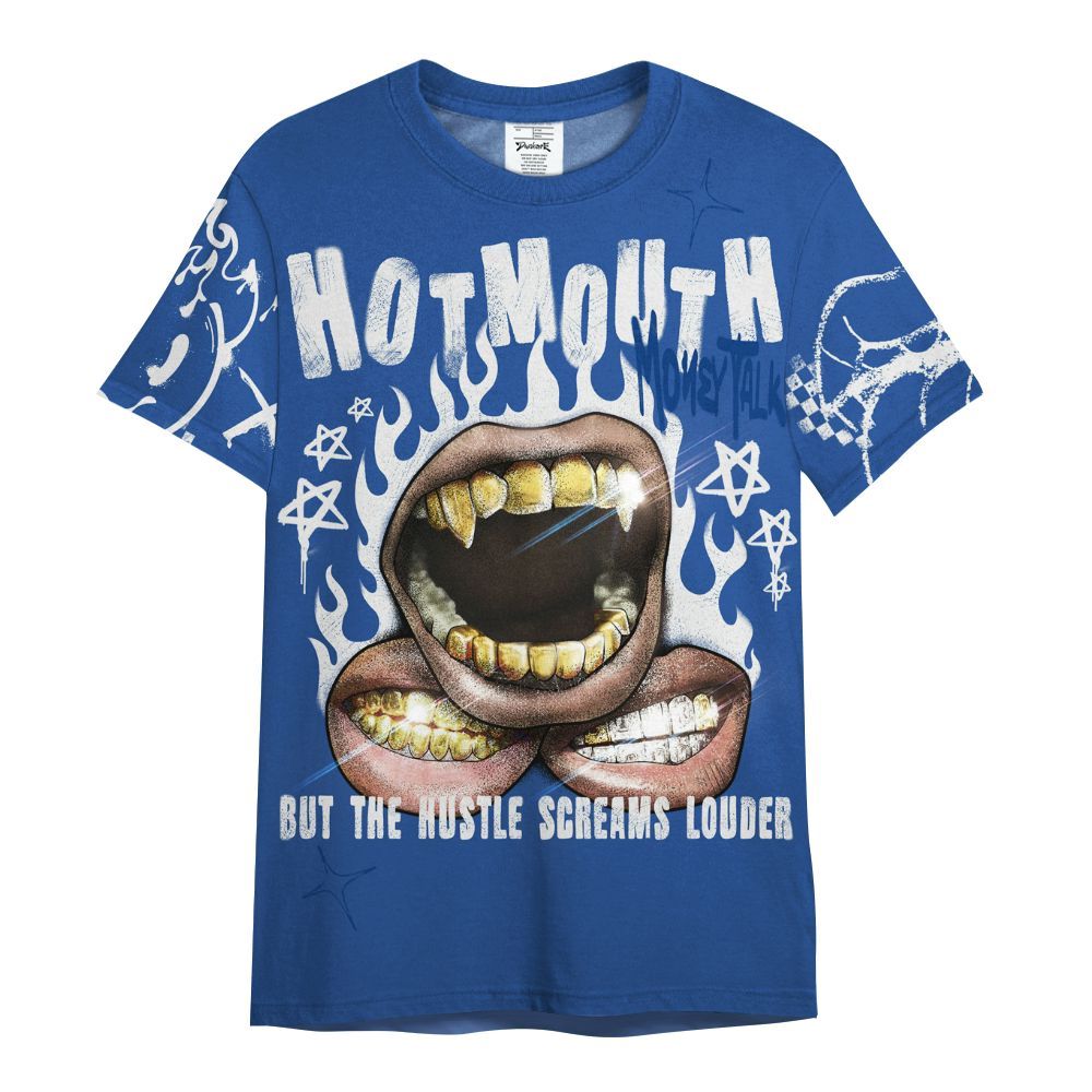Shirt To Match High OG True Blue 1s - Mouth Burning Street Style All Over Print