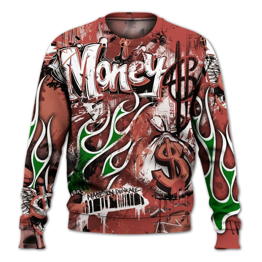 Sweatshirt To Match Dune Red 13s - The Best Money All Over Print