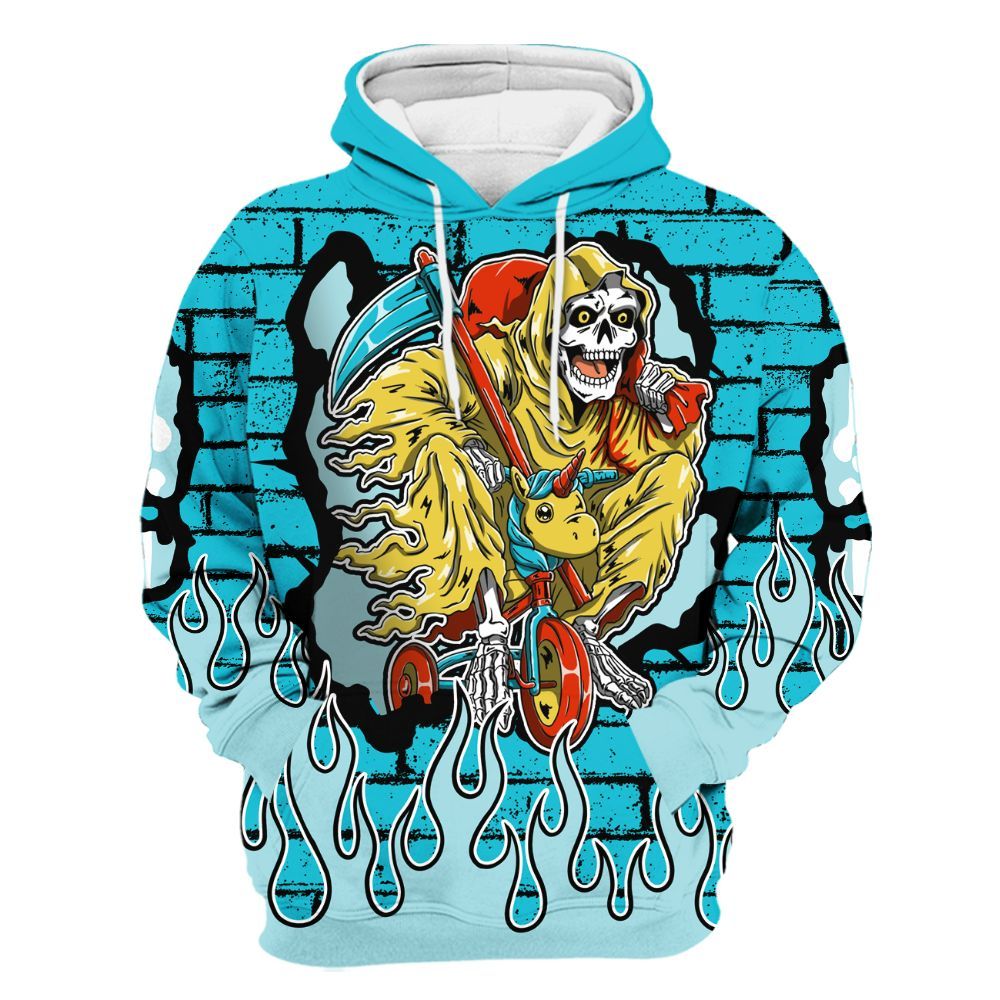 Hoodie To Match Dunk Low KD 17 N7 - Self Make Skeleton Crashed All Over Print