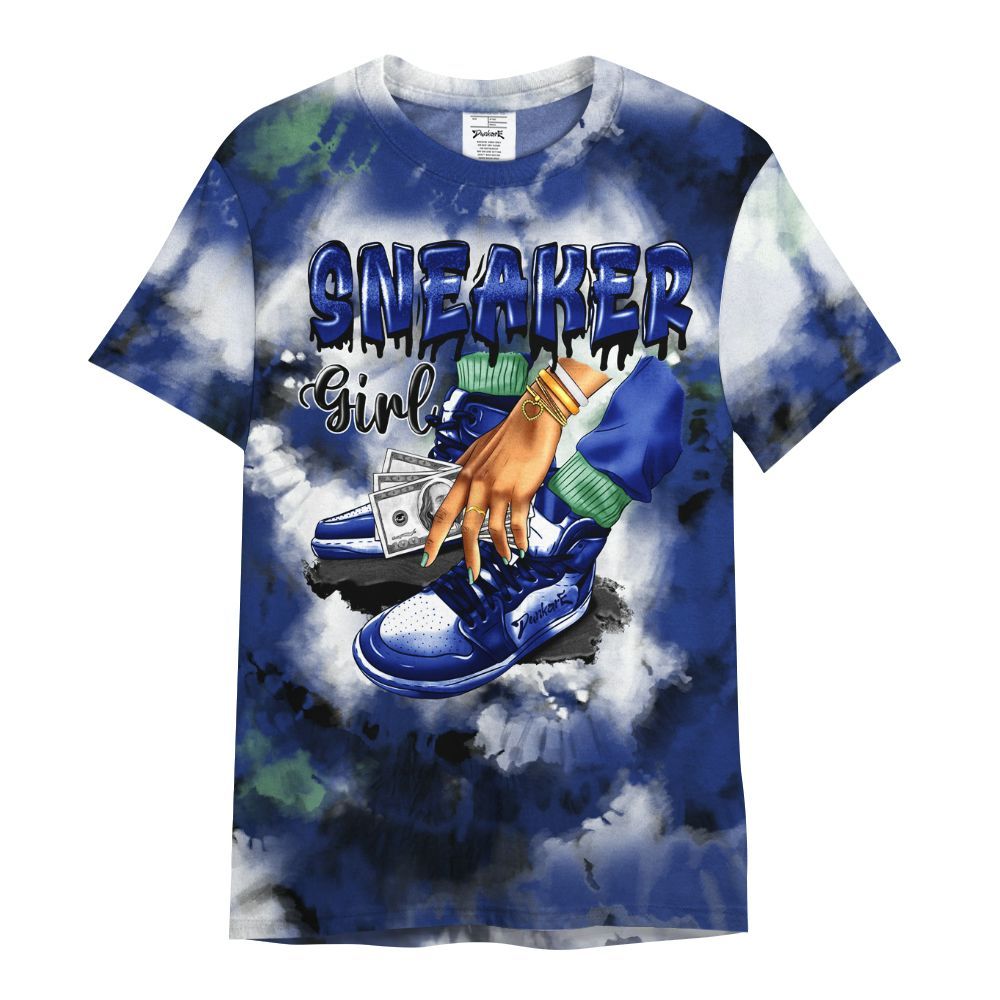 Shirt To Match Dunk Low Tennis Classic - SNEAKER Girl Money Drip Tie Dye All Over Print